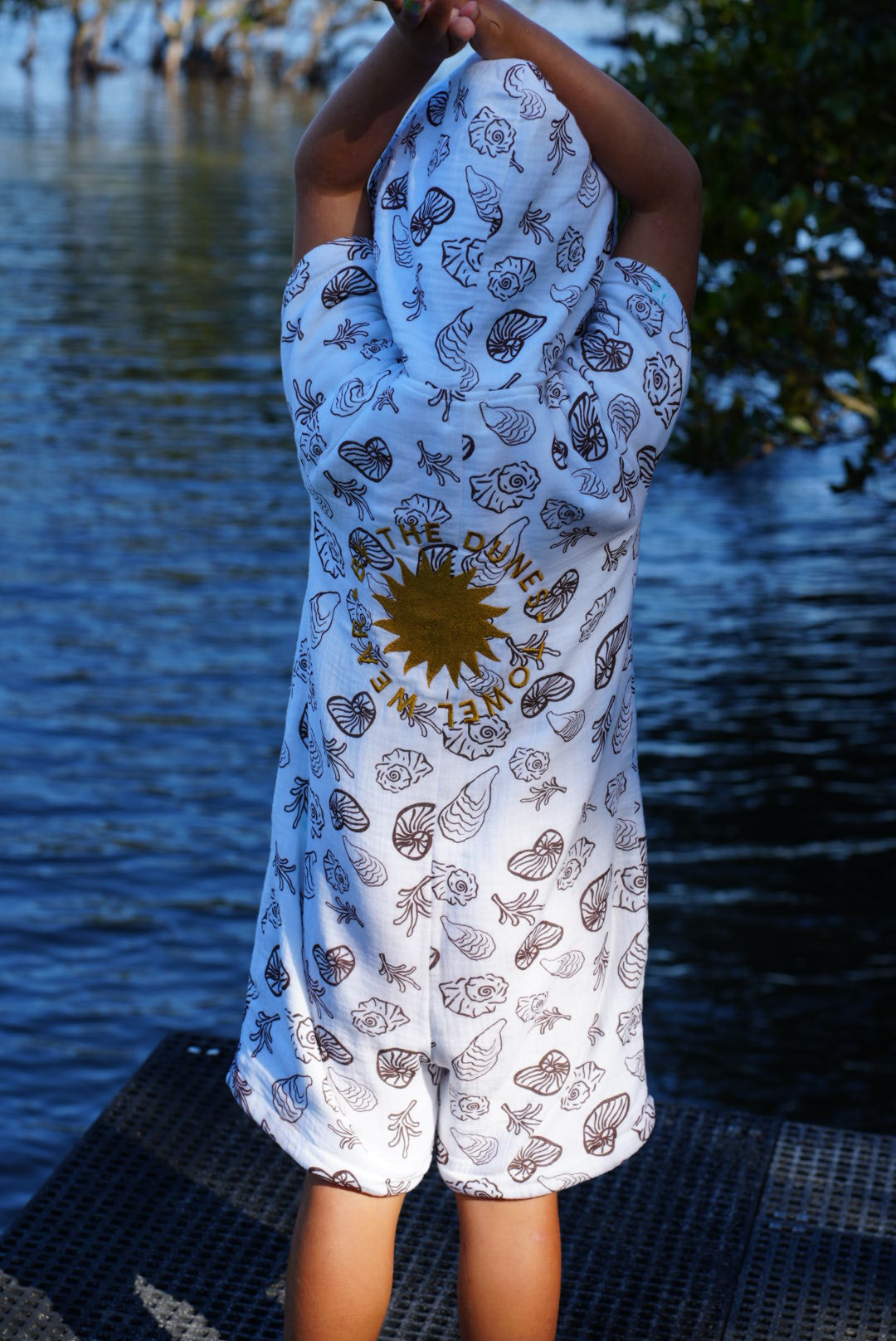 Kid's Zip-Up Jumpsuit Towel