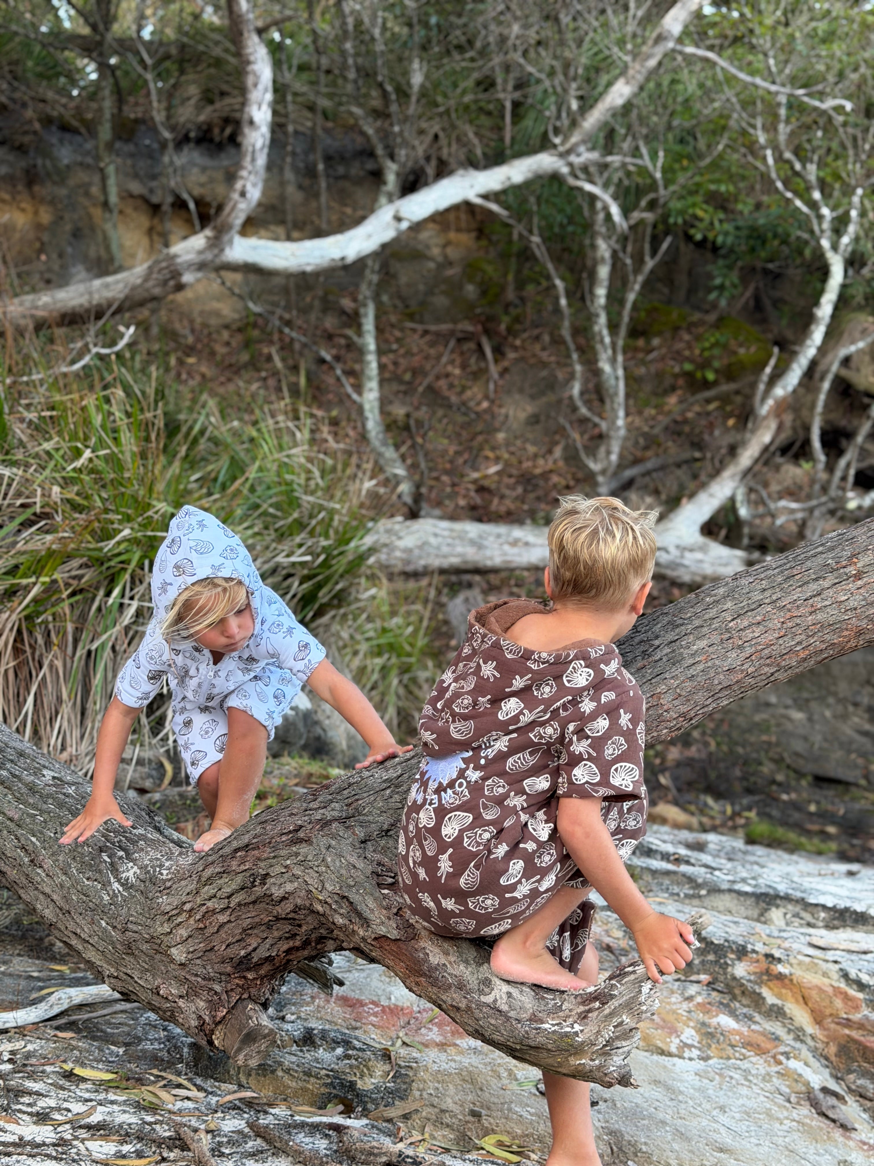 Kid's Zip-Up Jumpsuit Towel
