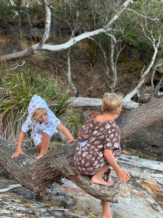 Kid's Zip-Up Jumpsuit Towel