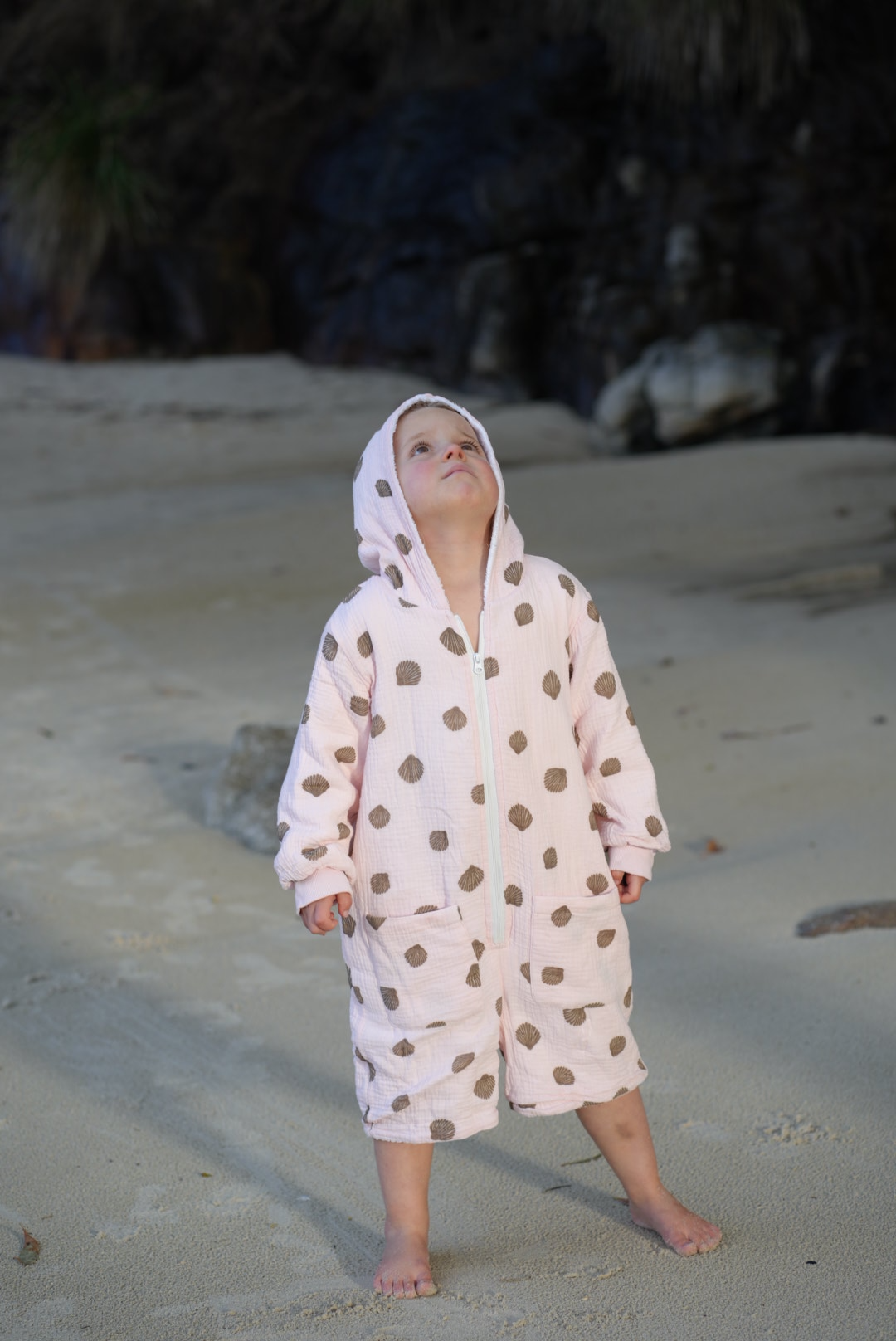 Kid's Zip-Up Jumpsuit Towel