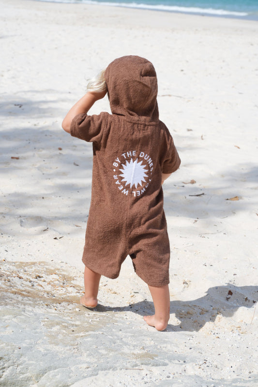 Kid's Zip-Up Jumpsuit Towel