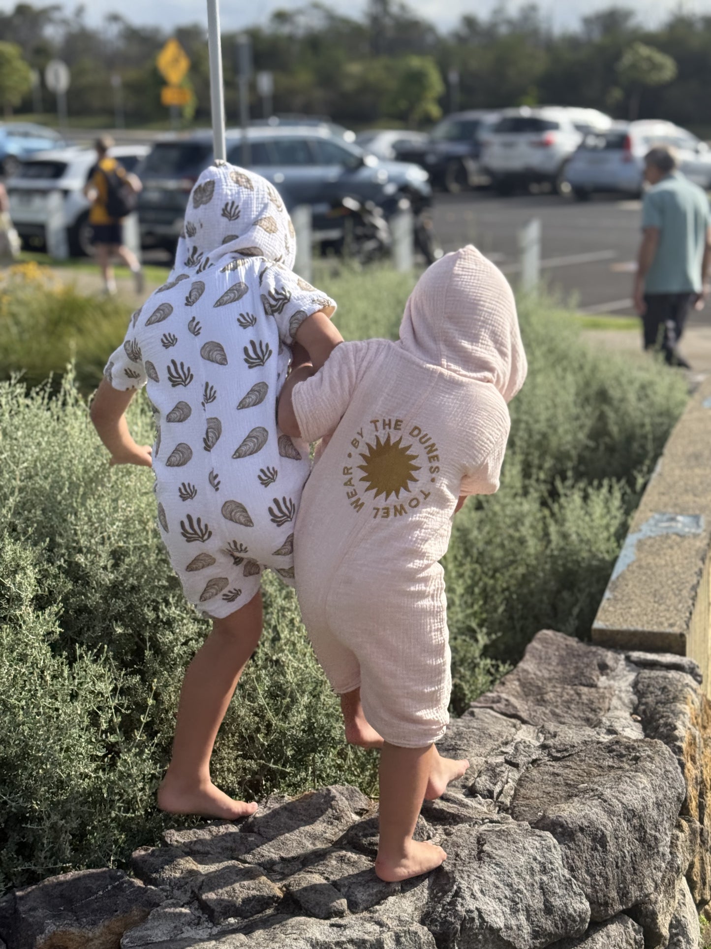 Kid's Seashore Jumpsuit Towel