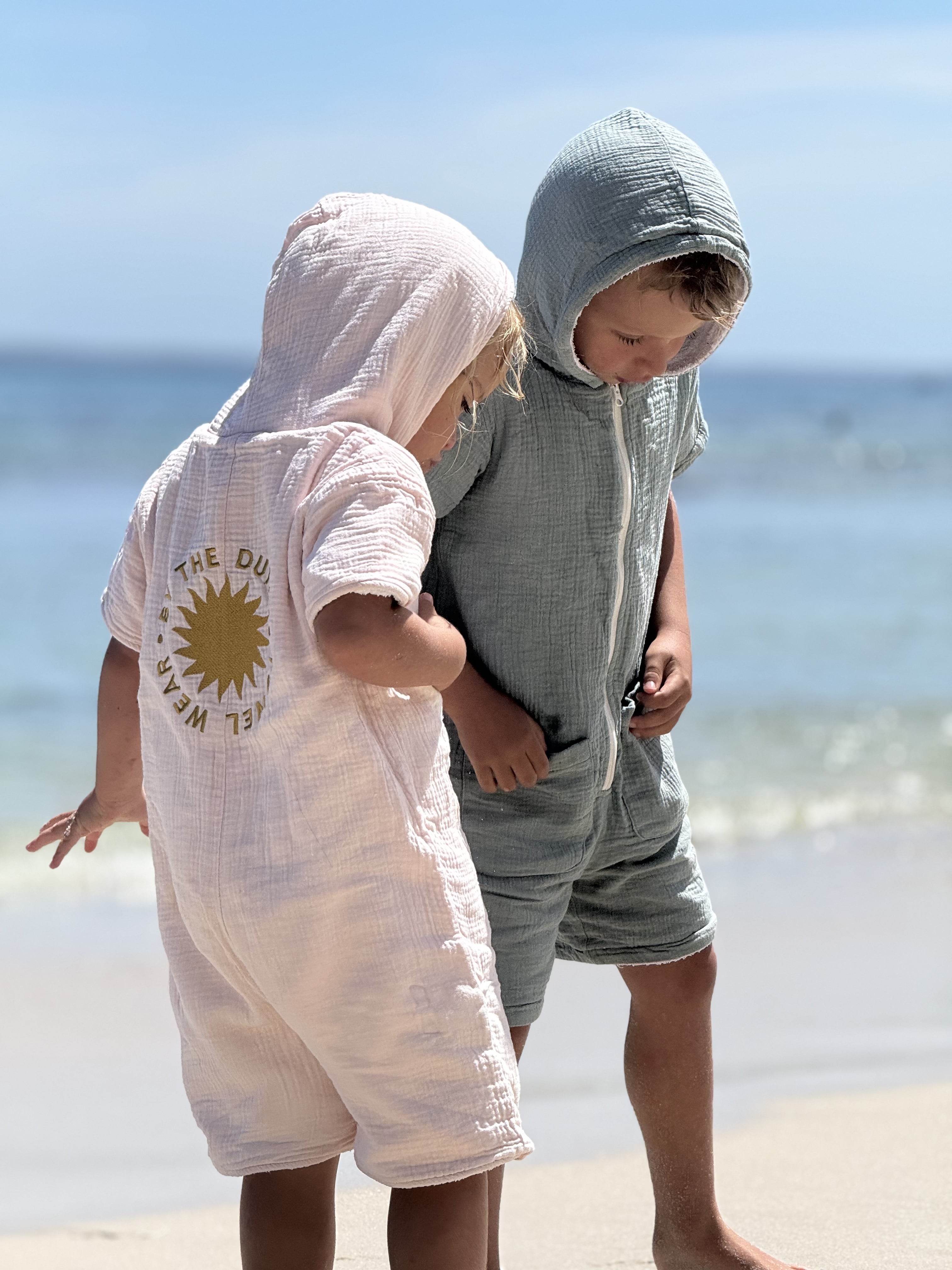 Kid's Zip-Up Jumpsuit Towel